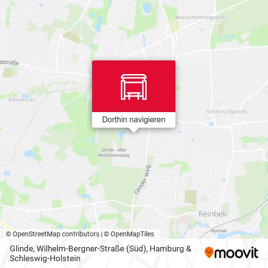 Glinde, Wilhelm-Bergner-Straße (Süd) Karte