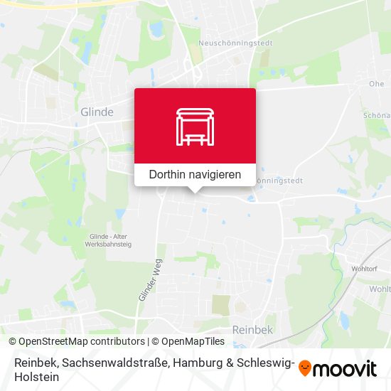 Reinbek, Sachsenwaldstraße Karte