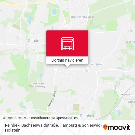 Reinbek, Sachsenwaldstraße Karte
