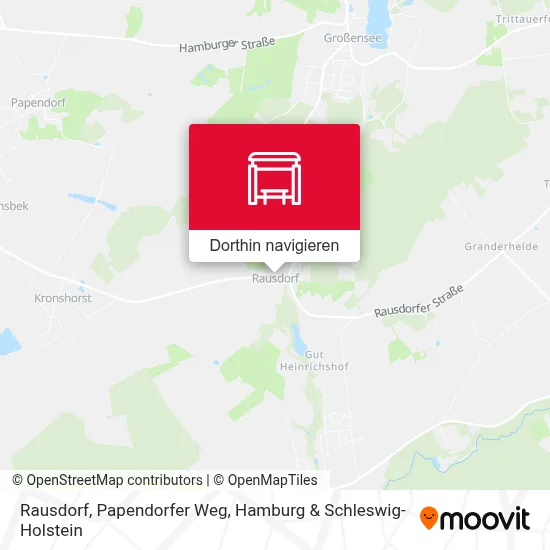 Rausdorf, Papendorfer Weg Karte