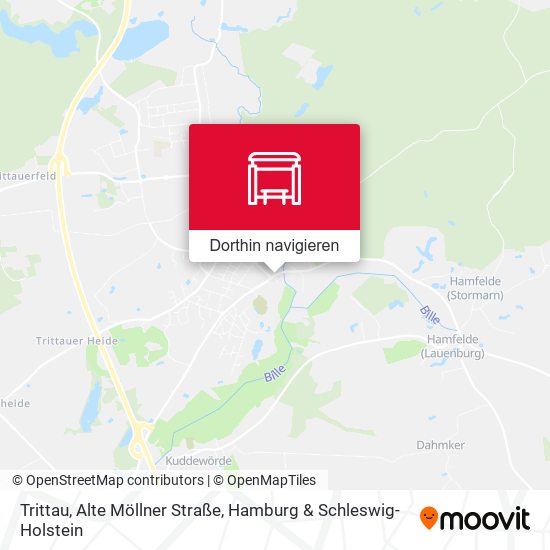 Trittau, Alte Möllner Straße Karte