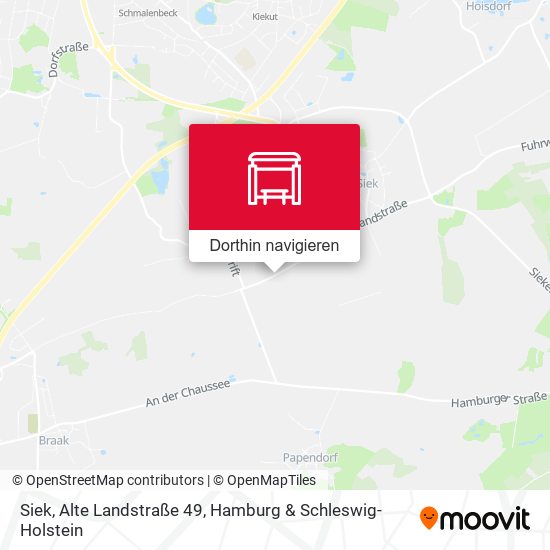 Siek, Alte Landstraße 49 Karte