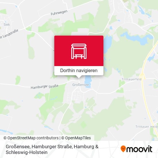 Großensee, Hamburger Straße Karte