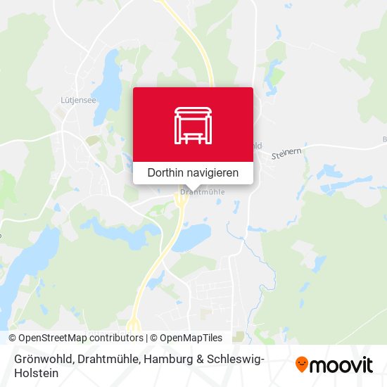 Grönwohld, Drahtmühle Karte