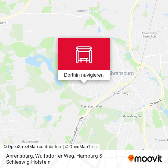 Ahrensburg, Wulfsdorfer Weg Karte