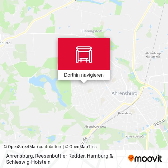 Ahrensburg, Reesenbüttler Redder Karte