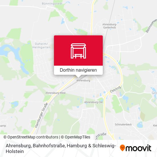 Ahrensburg, Bahnhofstraße Karte