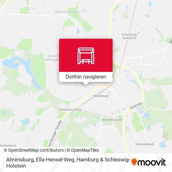 Ahrensburg, Ella-Hensel-Weg Karte