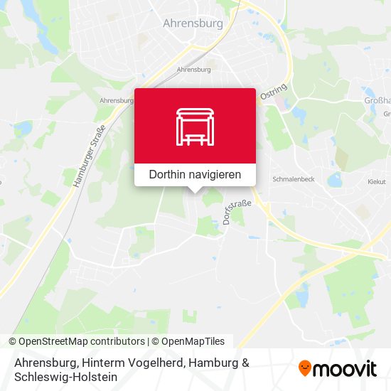Ahrensburg, Hinterm Vogelherd Karte