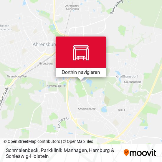 Schmalenbeck, Parkklinik Manhagen Karte