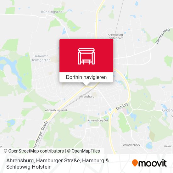 Ahrensburg, Hamburger Straße Karte