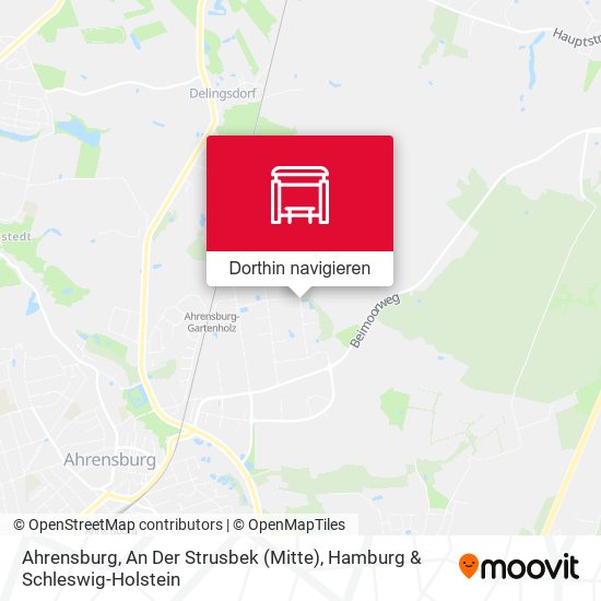 Ahrensburg, An Der Strusbek (Mitte) Karte