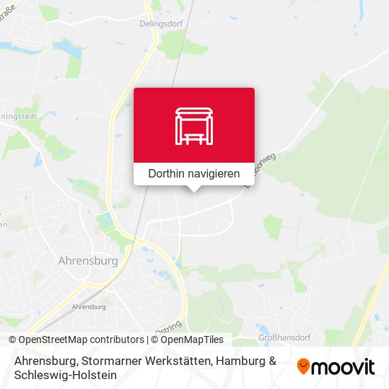Ahrensburg, Stormarner Werkstätten Karte