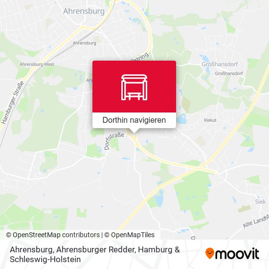 Ahrensburg, Ahrensburger Redder Karte