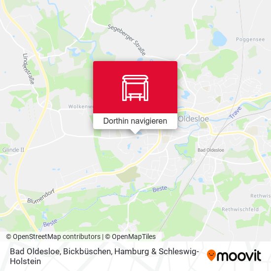 Bad Oldesloe, Bickbüschen Karte