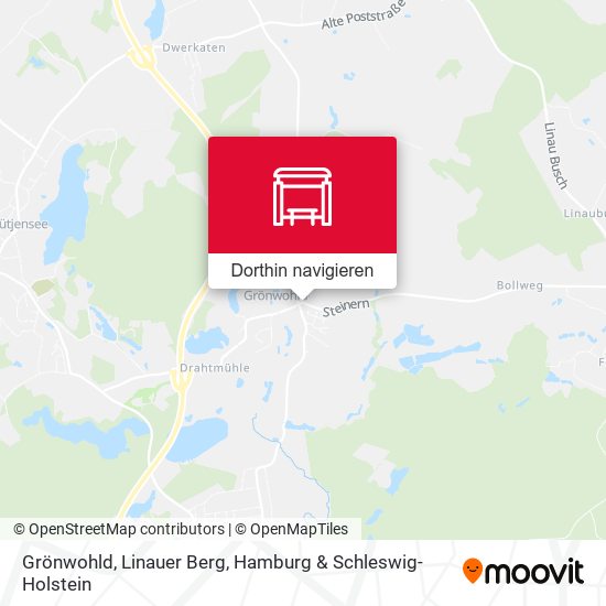 Grönwohld, Linauer Berg Karte