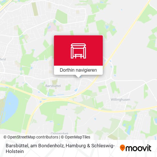 Barsbüttel, am Bondenholz Karte