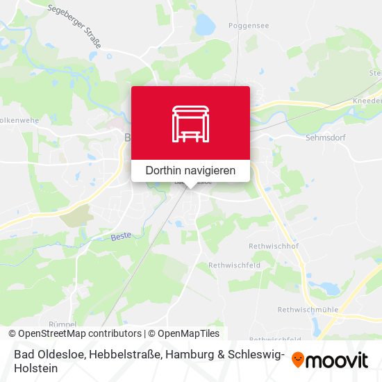 Bad Oldesloe, Hebbelstraße Karte