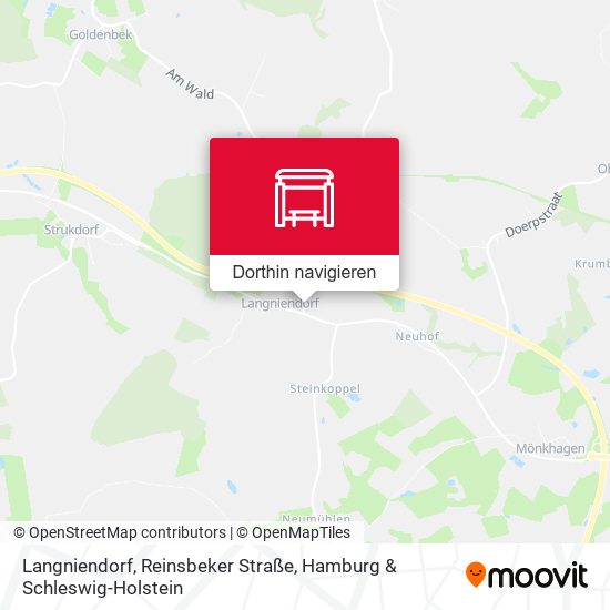 Langniendorf, Reinsbeker Straße Karte