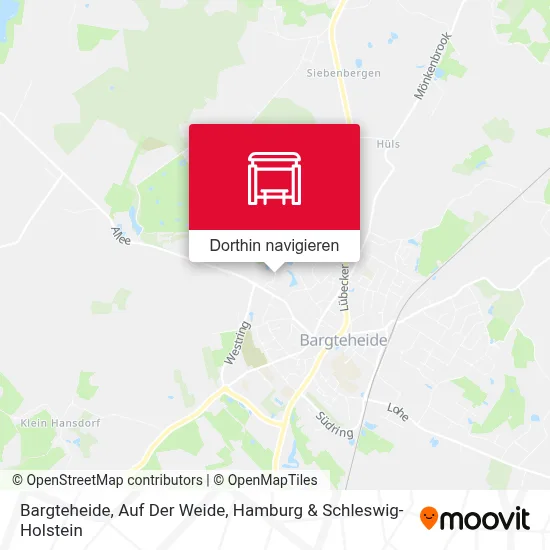 Bargteheide, Auf Der Weide Karte