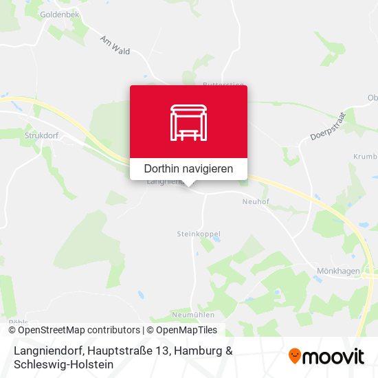 Langniendorf, Hauptstraße 13 Karte
