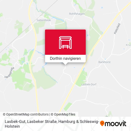 Lasbek-Gut, Lasbeker Straße Karte