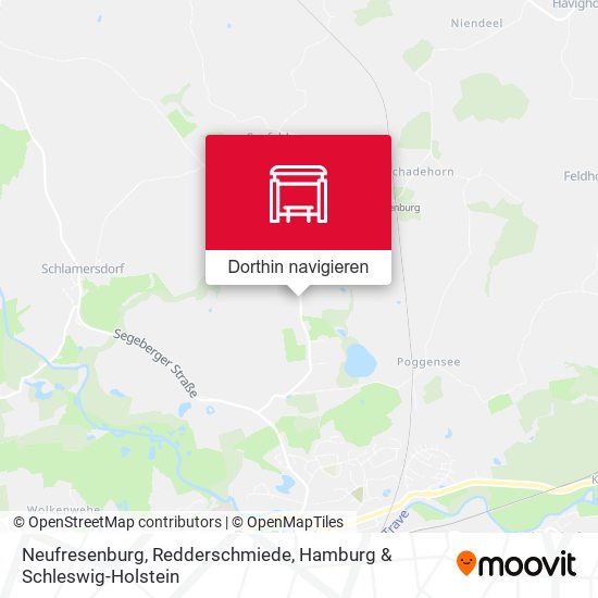 Neufresenburg, Redderschmiede Karte