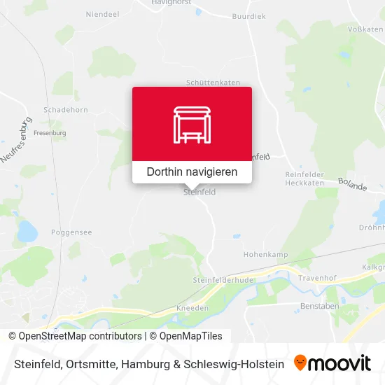 Steinfeld, Ortsmitte Karte