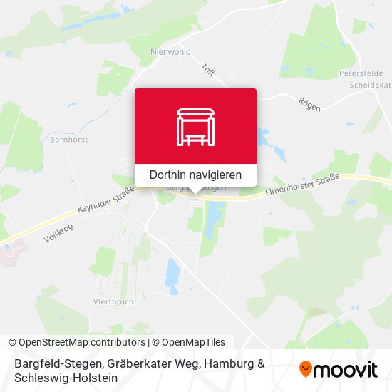 Bargfeld-Stegen, Gräberkater Weg Karte