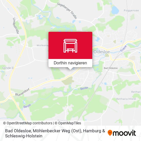 Bad Oldesloe, Möhlenbecker Weg (Ost) Karte