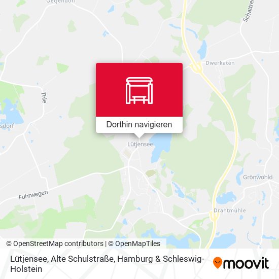 Lütjensee, Alte Schulstraße Karte