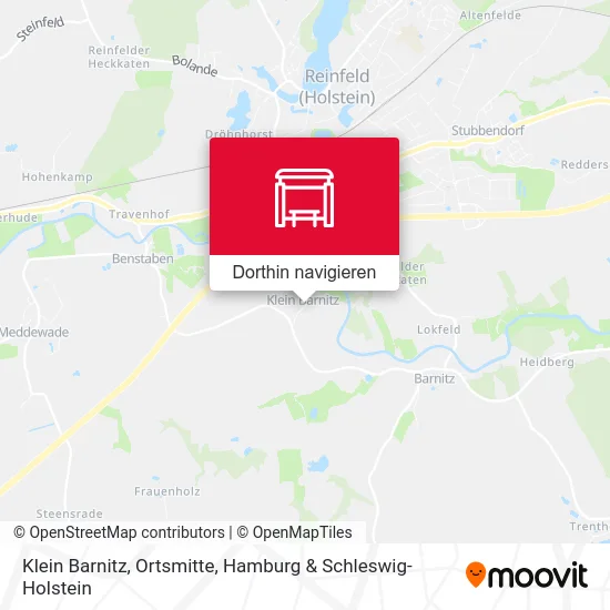 Klein Barnitz, Ortsmitte Karte