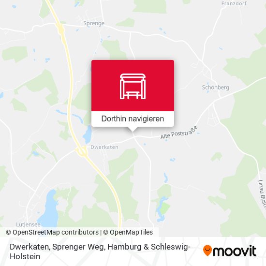 Dwerkaten, Sprenger Weg Karte