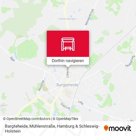 Bargteheide, Mühlenstraße Karte