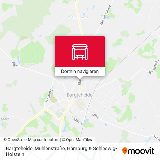 Bargteheide, Mühlenstraße Karte