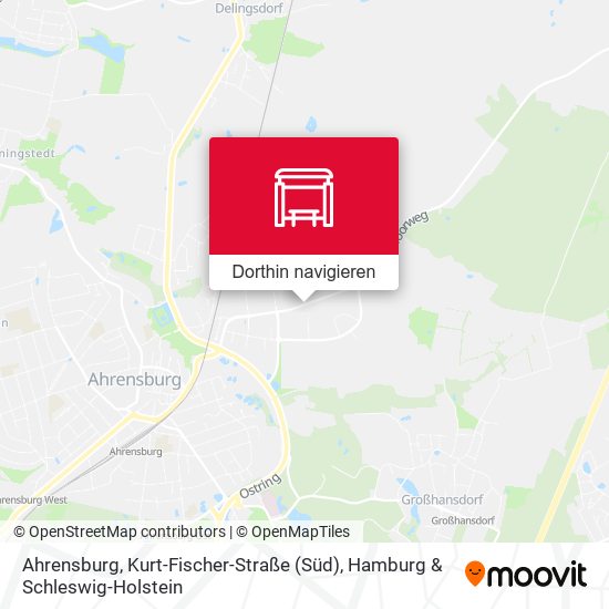 Ahrensburg, Kurt-Fischer-Straße (Süd) Karte