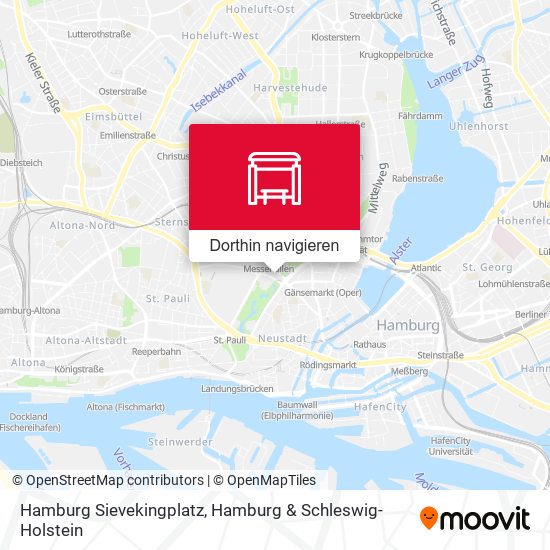 Hamburg Sievekingplatz Karte