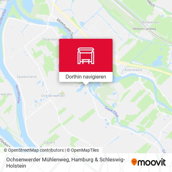 Ochsenwerder Mühlenweg Karte