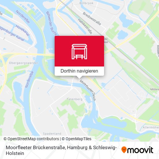 Moorfleeter Brückenstraße Karte