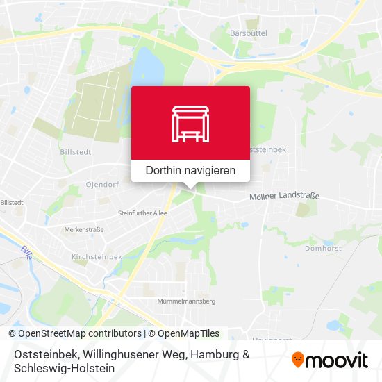 Oststeinbek, Willinghusener Weg Karte