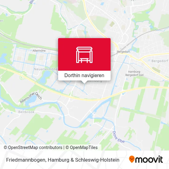 Friedmannbogen Karte