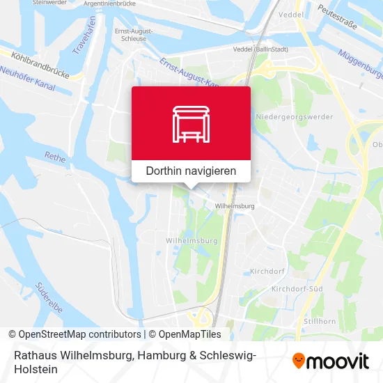 Rathaus Wilhelmsburg Karte