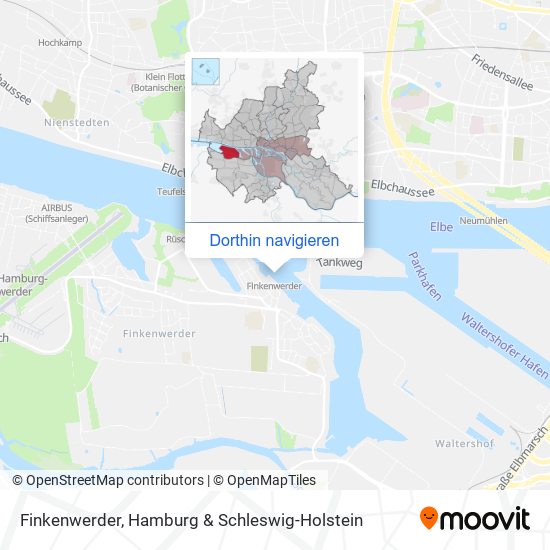 Finkenwerder Karte