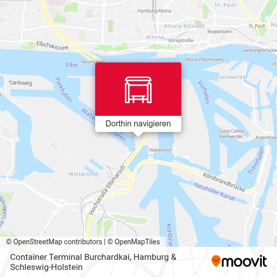 Container Terminal Burchardkai Karte