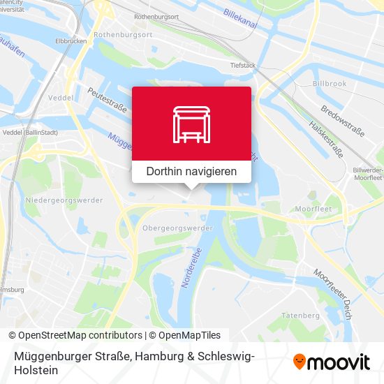 Müggenburger Straße Karte