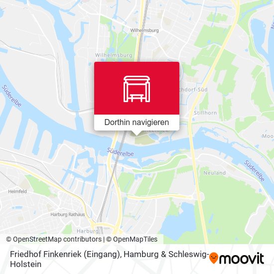 Friedhof Finkenriek (Eingang) Karte