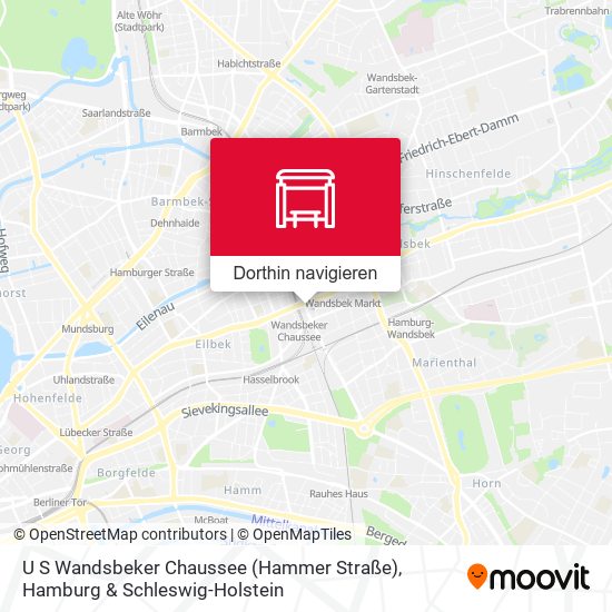 U S Wandsbeker Chaussee (Hammer Straße) Karte