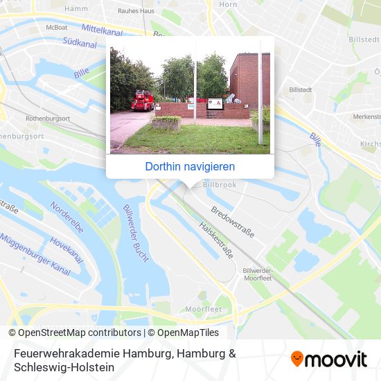 Feuerwehrakademie Hamburg Karte