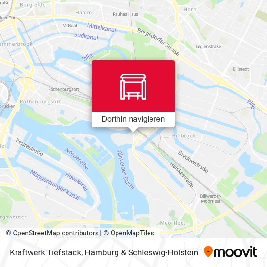 Kraftwerk Tiefstack Karte