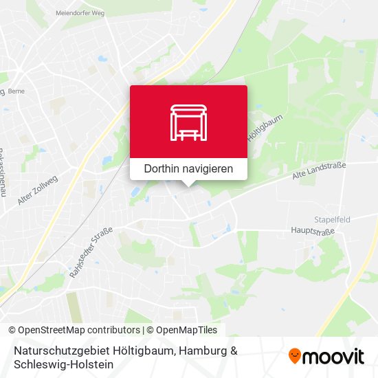 Naturschutzgebiet Höltigbaum Karte